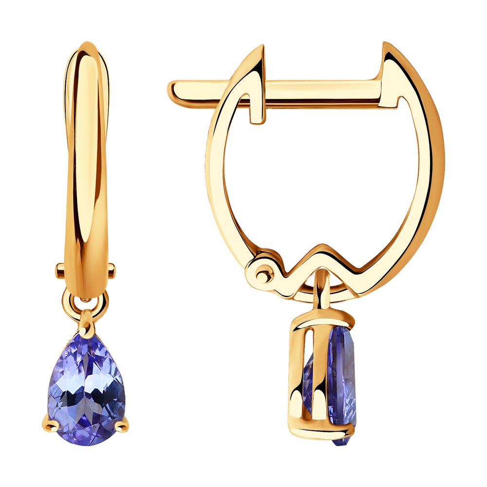 

Серьги из красного золота SOKOLOV Diamonds 6024134, танзанит, 6024134