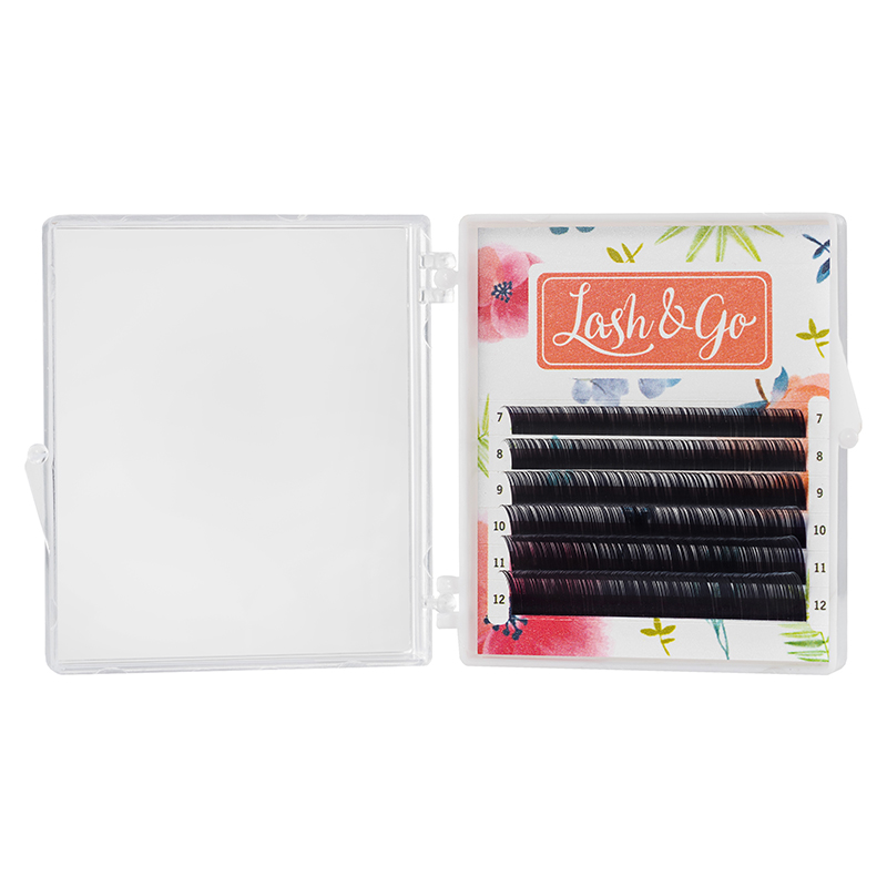 

Lash&Go Ресницы Омбре Пепельные - 6 линий, MIX (изгиб D; толщина 0,10; длина 8-13)
