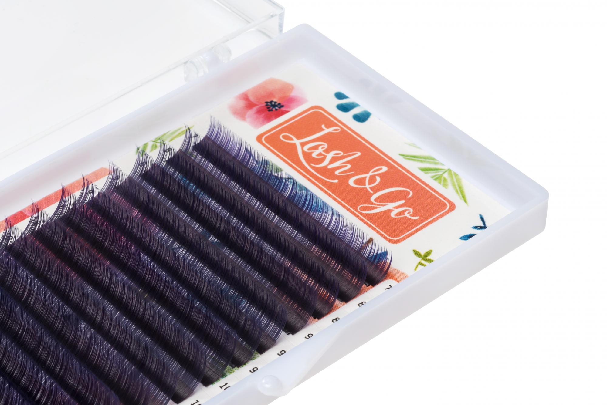 

Lash&Go Ресницы Омбре Фиолетовые - 6 линий, MIX (изгиб D; толщина 0,10; длина 8-13)