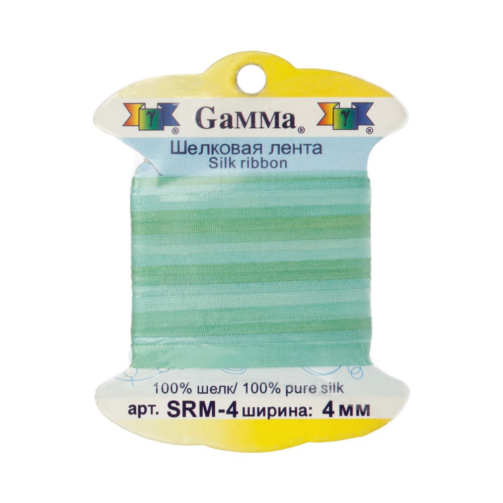 

Gamma шелковая, 4 мм, 9,1 +/- 0,5 м, цвет светло-зеленый и зеленый (M020)