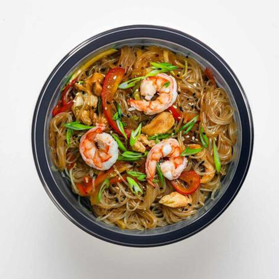 

Фунчоза Eattery с курицей, креветками и овощами, 330 г