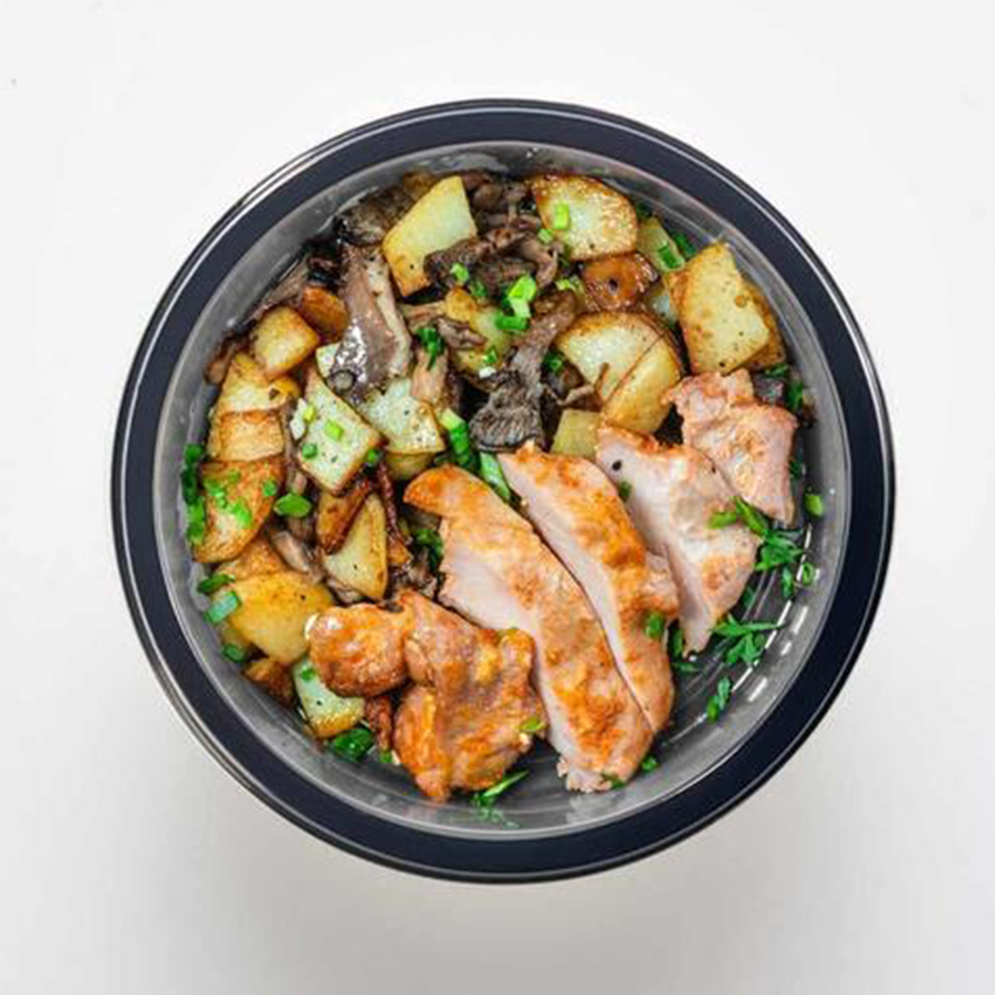 

Курица запеченная Eattery с жареной картошкой и грибами, 230 г