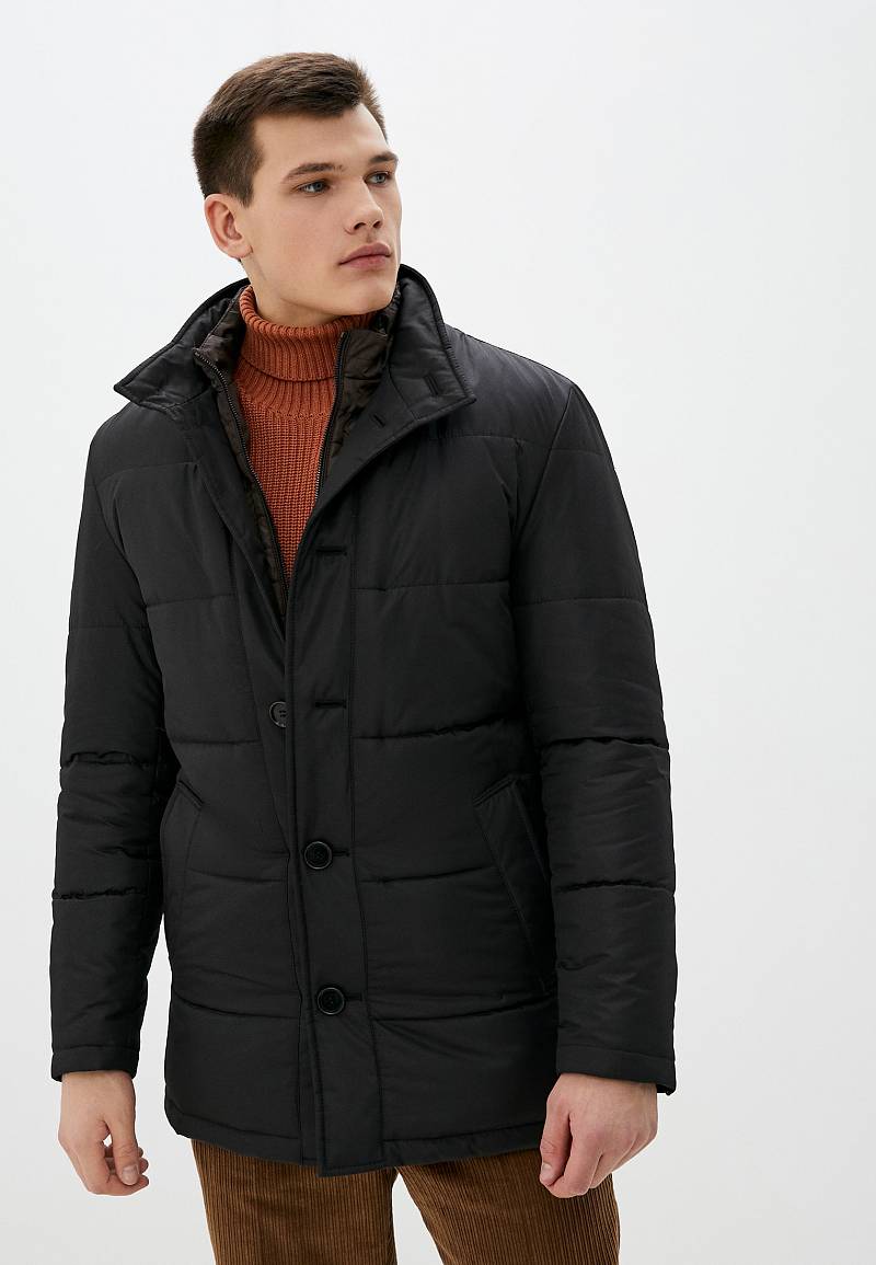 Куртка Bazioni для мужчин, 4090-2 M Geneva Black Brown, размер 48-176, черная