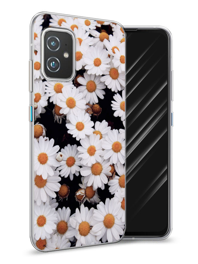 

Чехол Awog на Asus ZenFone 8 "Ромашковое поле", Белый, 44450-4