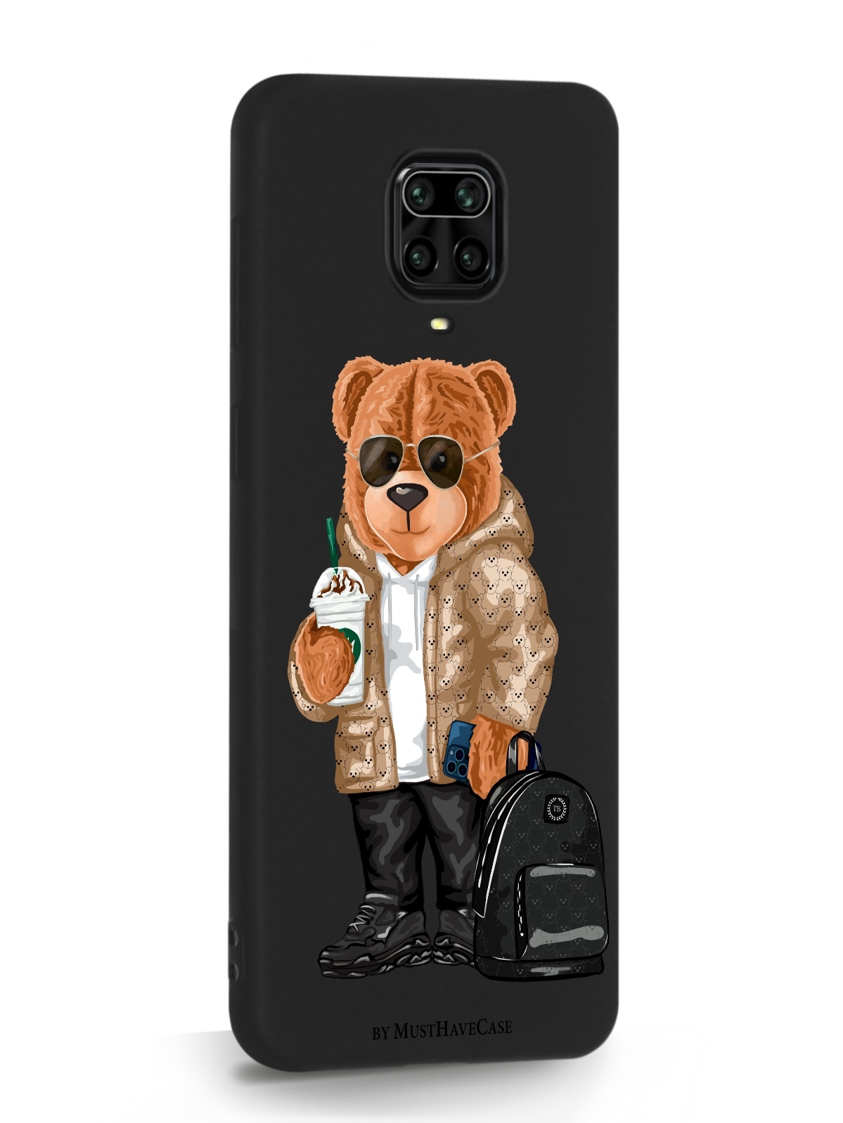 фото Чехол musthavecase для xiaomi redmi note 9 pro tony style в очках черный