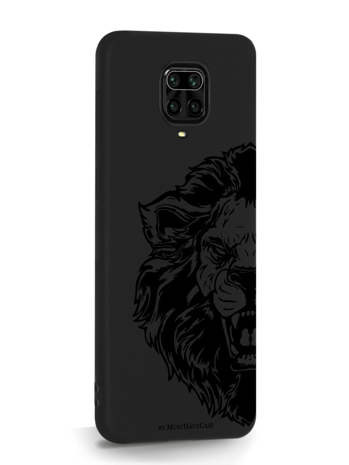 фото Чехол musthavecase для xiaomi redmi note 9 pro король лев черный