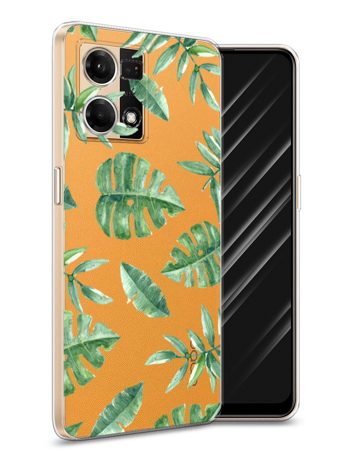 

Чехол Awog на Oppo Reno 7 4G/8 4G "Сиреневая цветочная рамка", Разноцветный