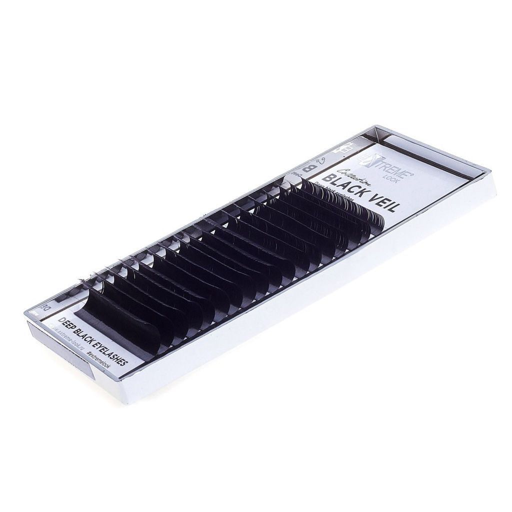 

Ресницы Extreme Look черные 18 линий mix изгиб D толщина 0,07 длина 8-14