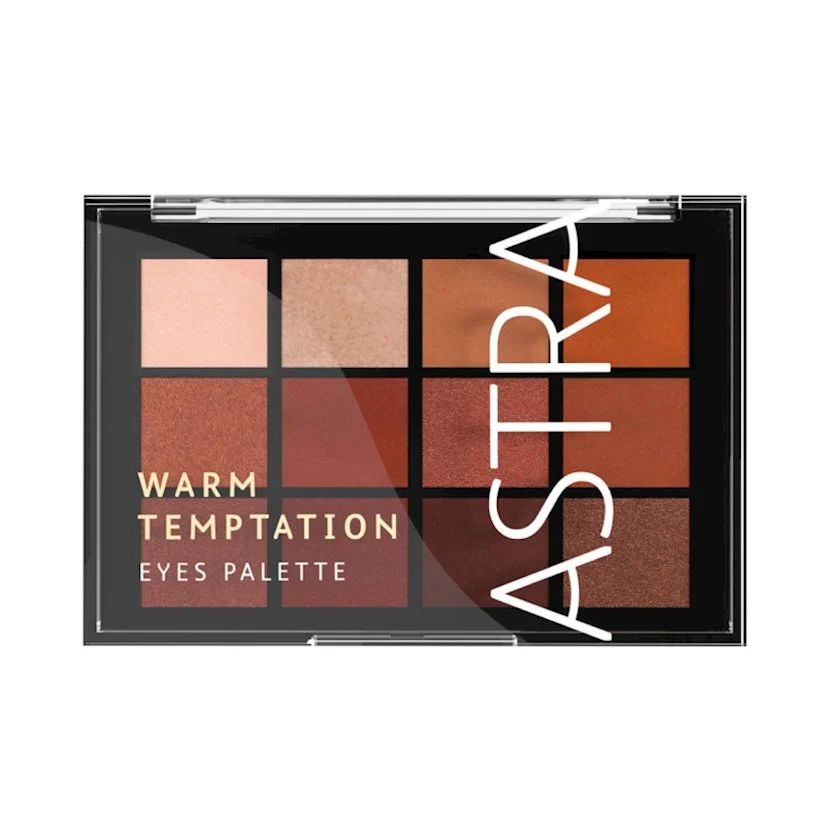 Палетка Astra Make-Up теней для век Warm Temptation Eye Palette лэтуаль палетка для макияжа глаз elegance eyeshadows palette