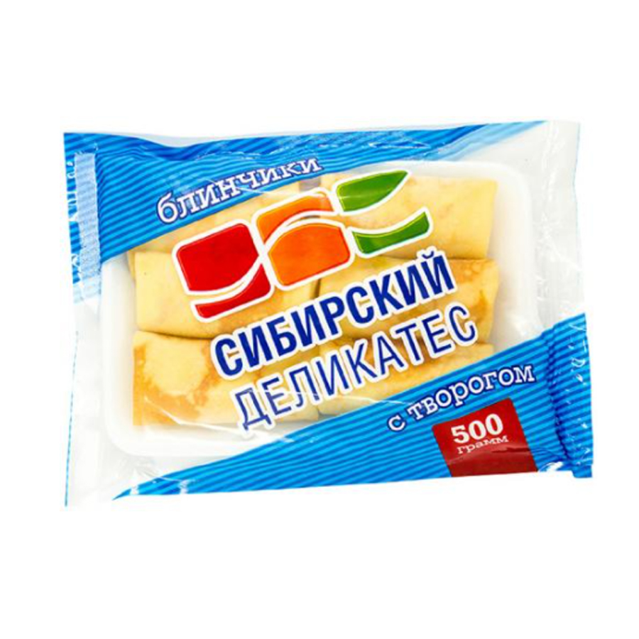 

Блинчики Сибирский Деликатес с творогом, 500 г