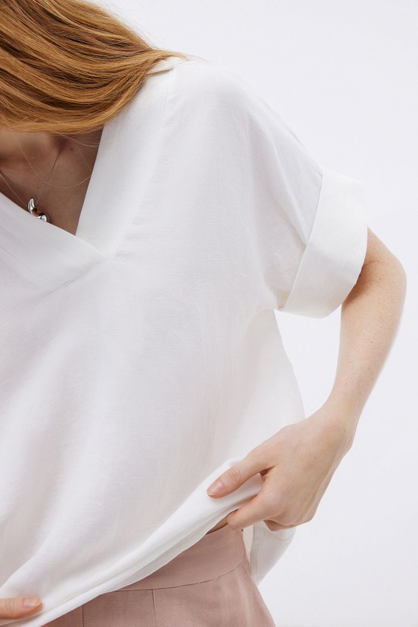 

Блуза женская Baon B1924015 белая XS, Белый, B1924015