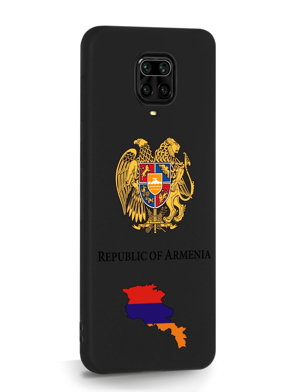 фото Чехол signumcase для xiaomi redmi note 9 pro герб армении черный