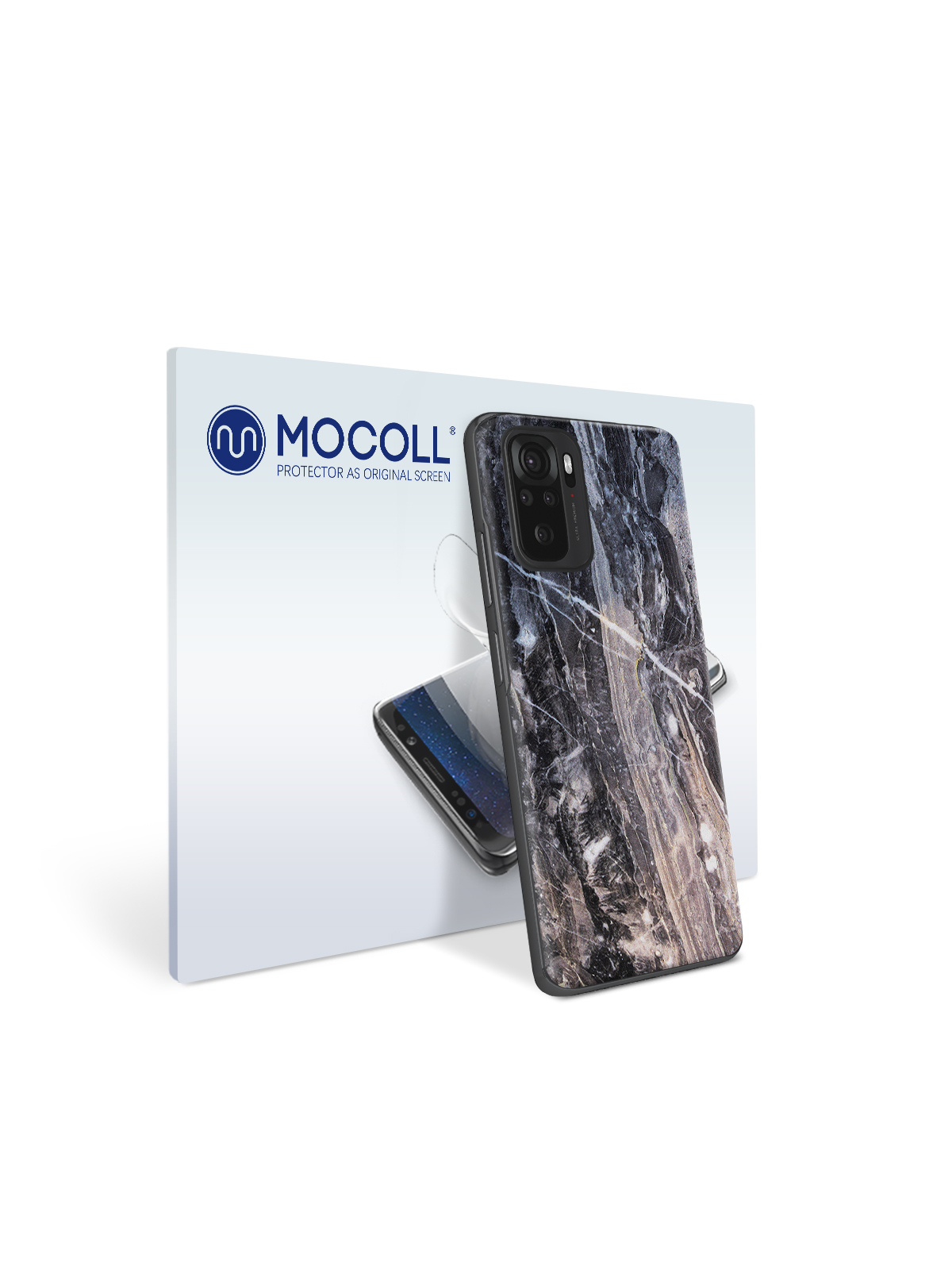 

Пленка защитная MOCOLL для задней панели Xiaomi Redmi Note 10 Pro Камень Серый