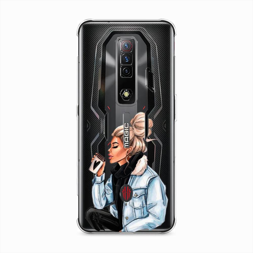 

Чехол Awog на ZTE Nubia Red Magic 7S / ЗТЕ Нубия Ред Мэджик 7С "Cute girl", Разноцветный, 136350-7
