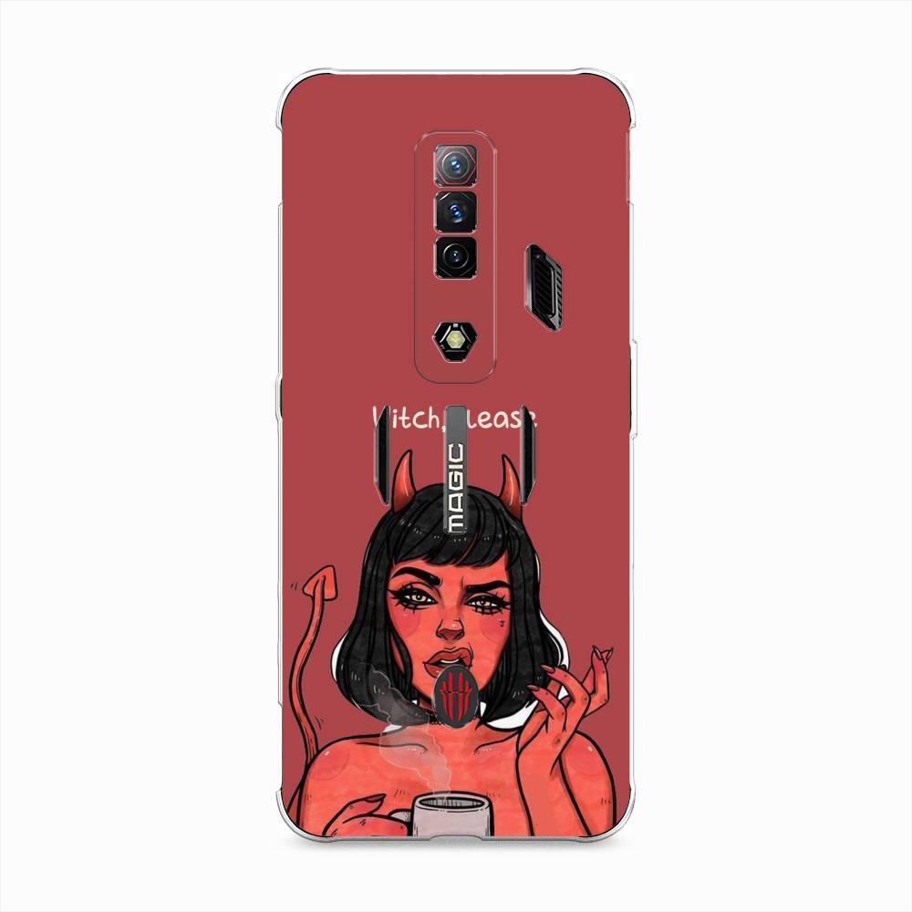 

Чехол Awog на ZTE Nubia Red Magic 7S / ЗТЕ Нубия Ред Мэджик 7С "Evil Girl", Разноцветный, 136350-6