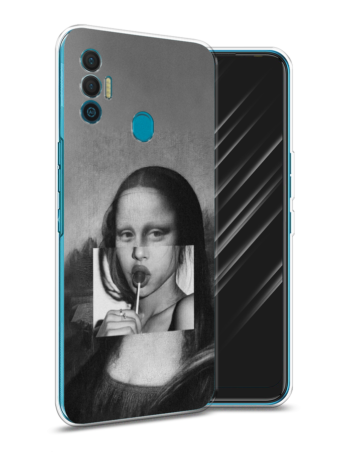 

Чехол Awog на Google Pixel 7 "Mona Lisa sucking lollipop", Разноцветный