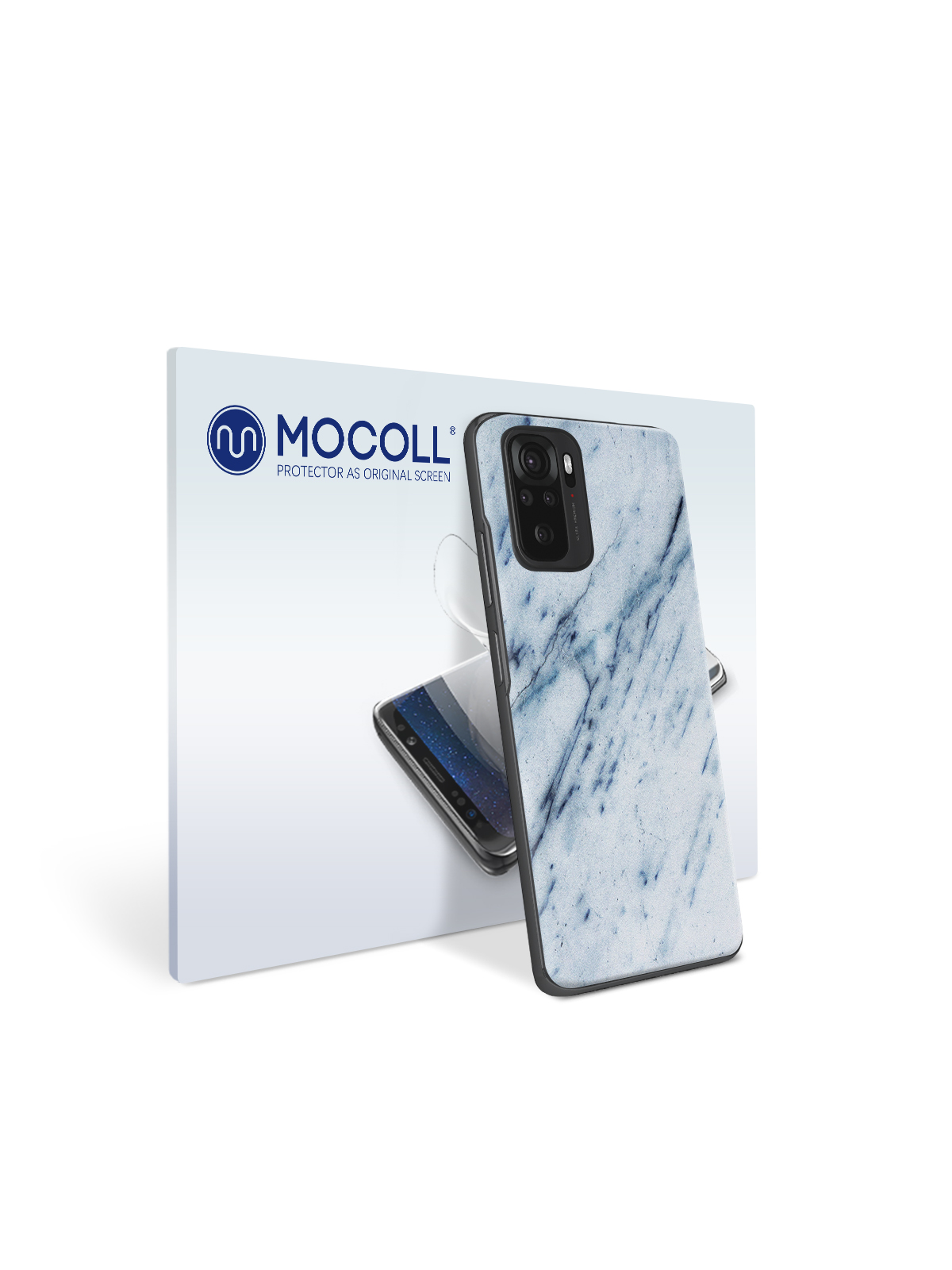 

Пленка защитная MOCOLL для задней панели Xiaomi Redmi Note 10 Pro Мрамор