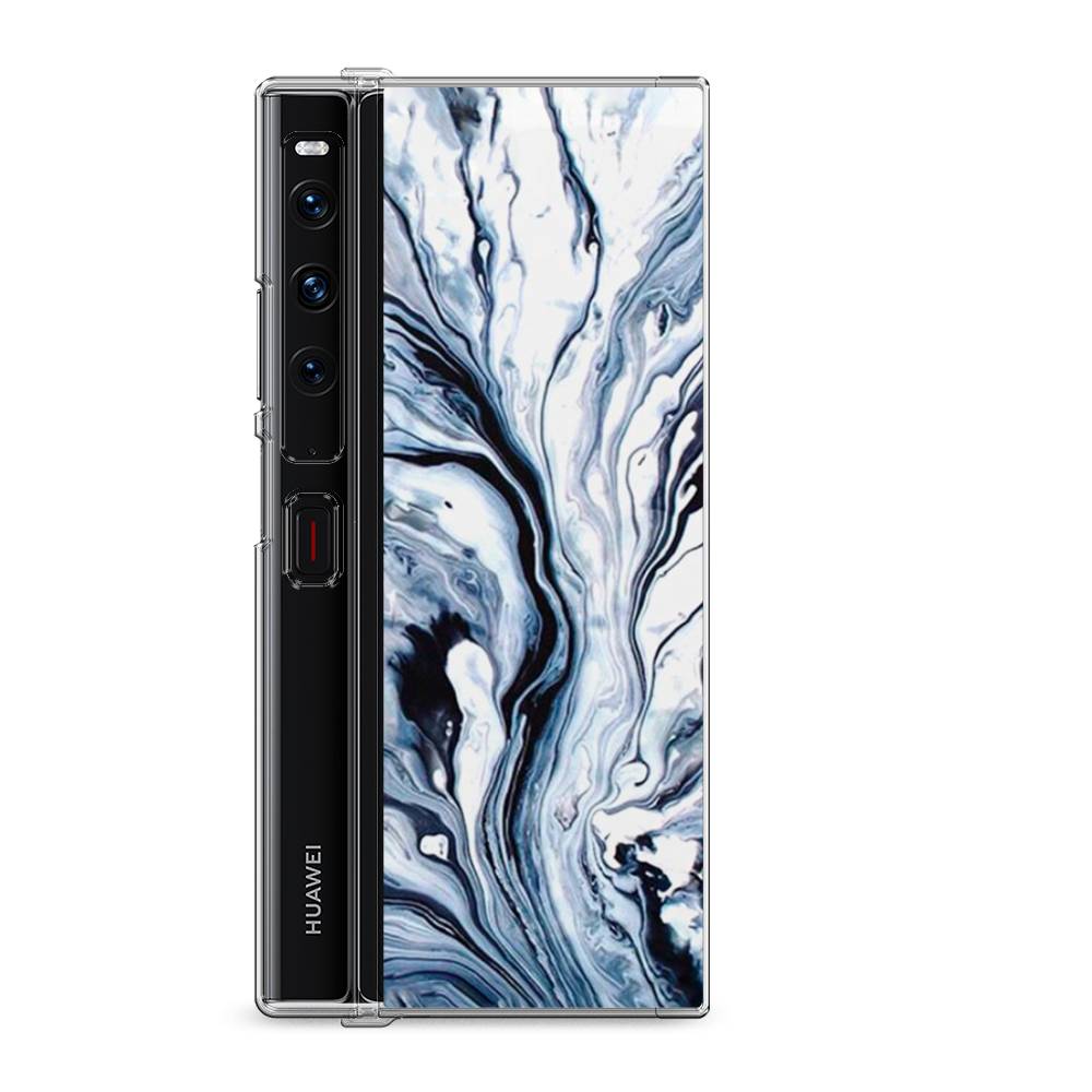 

Силиконовый чехол "Голубой минерал мрамор" на Huawei Mate Xs 2 / Хуавеи Мате Xs 2