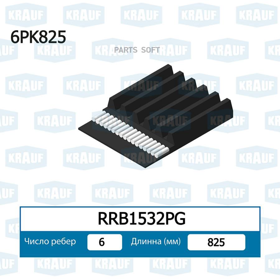 

Ремень Поликлиновой Krauf rrb1532pg