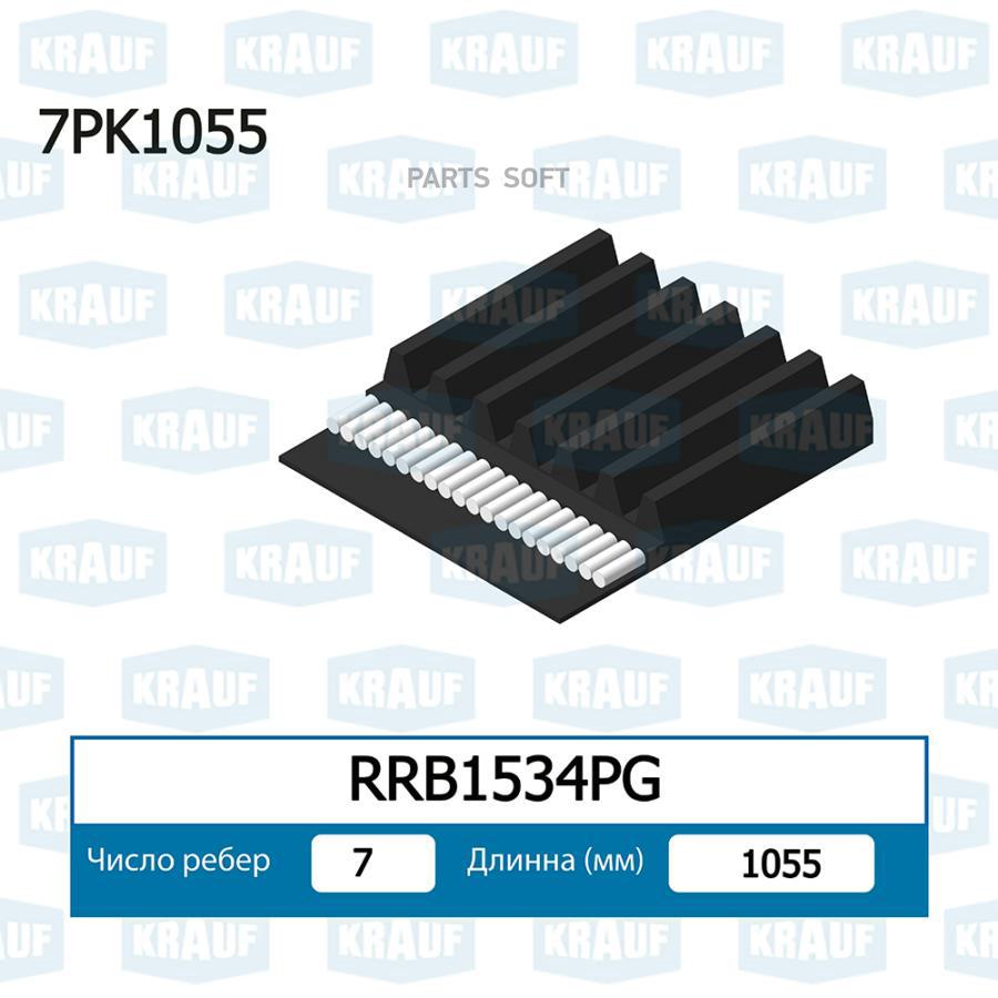 

Ремень Поликлиновой Krauf rrb1534pg