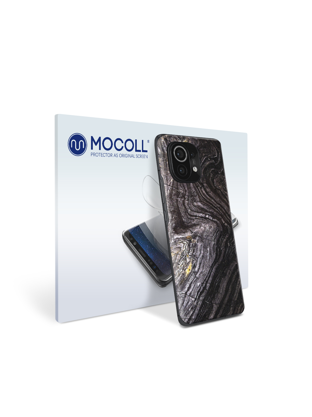 

Пленка защитная MOCOLL для задней панели Xiaomi Mi 11Pro Камень Черный
