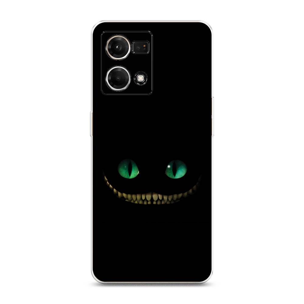 

Чехол Awog на Oppo Reno 7 4G/8 4G "Зеленоглазый чеширский кот", Разноцветный