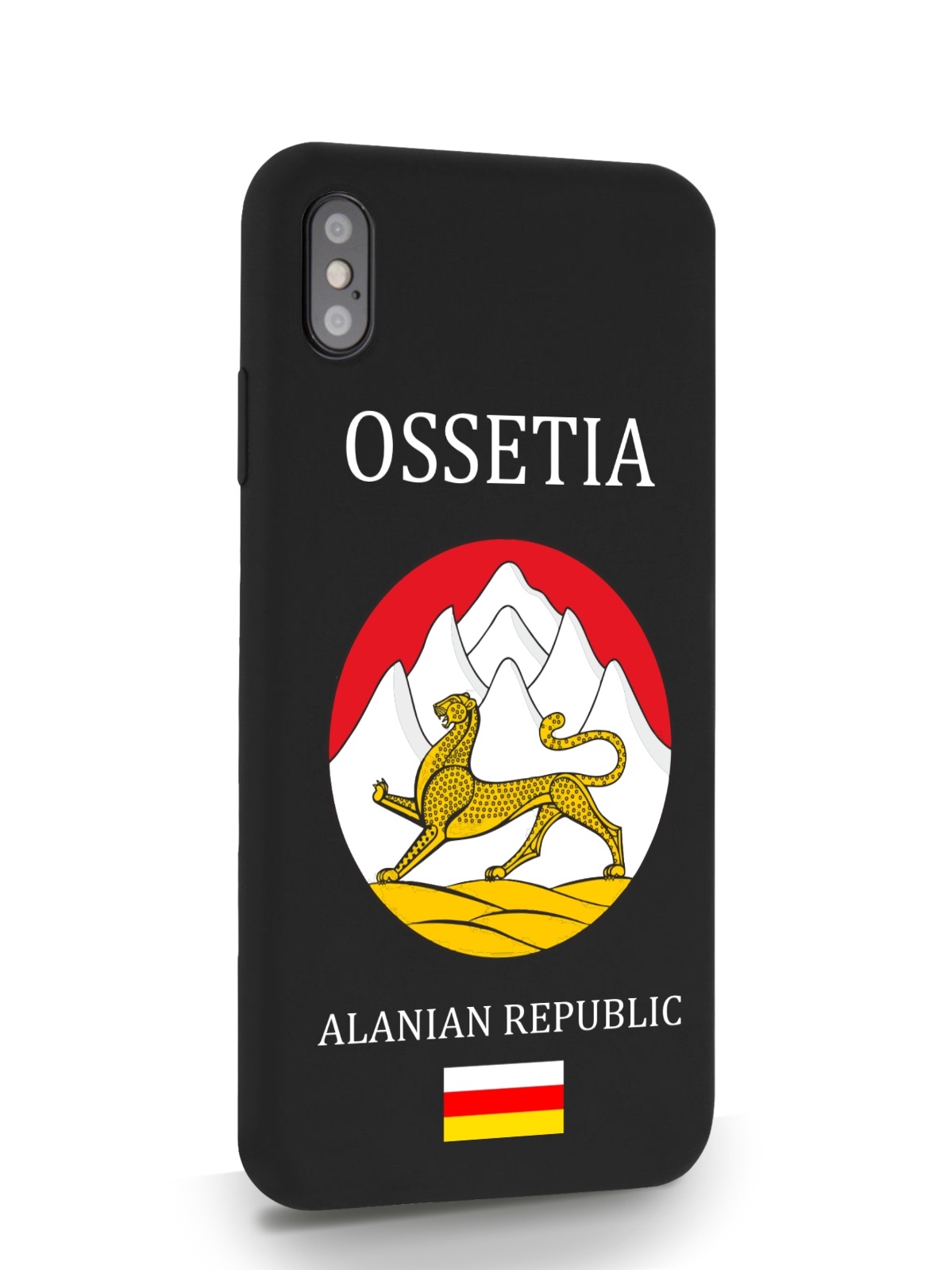 

Черный SignumCase для iPhone XS Max Герб Северной Осетии черный, iPhone XS Max Герб Северной Осетии