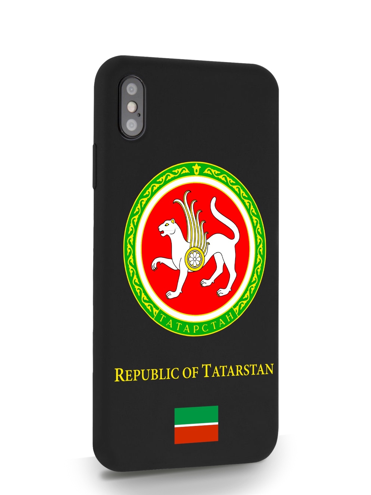 

Черный SignumCase для iPhone XS Max Герб Татарстана черный, iPhone XS Max Герб Татарстана