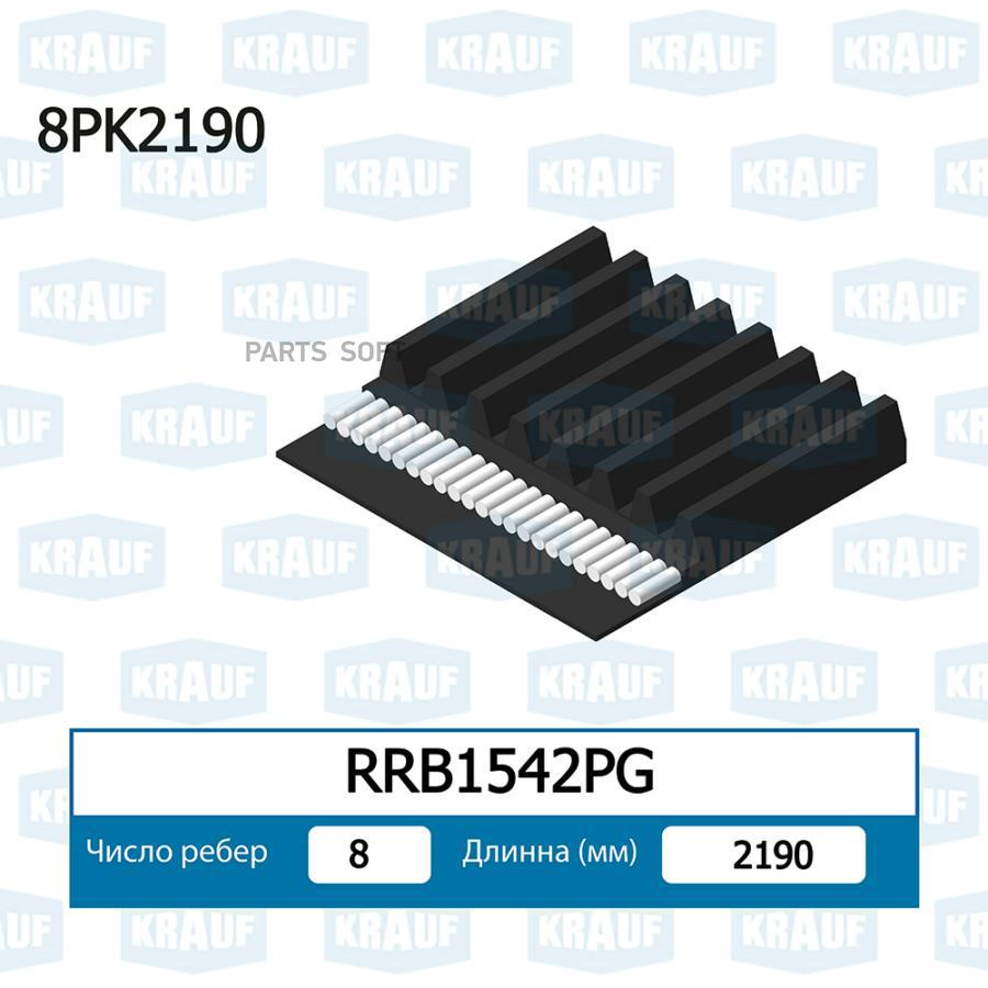 

Ремень Поликлиновой Krauf rrb1542pg