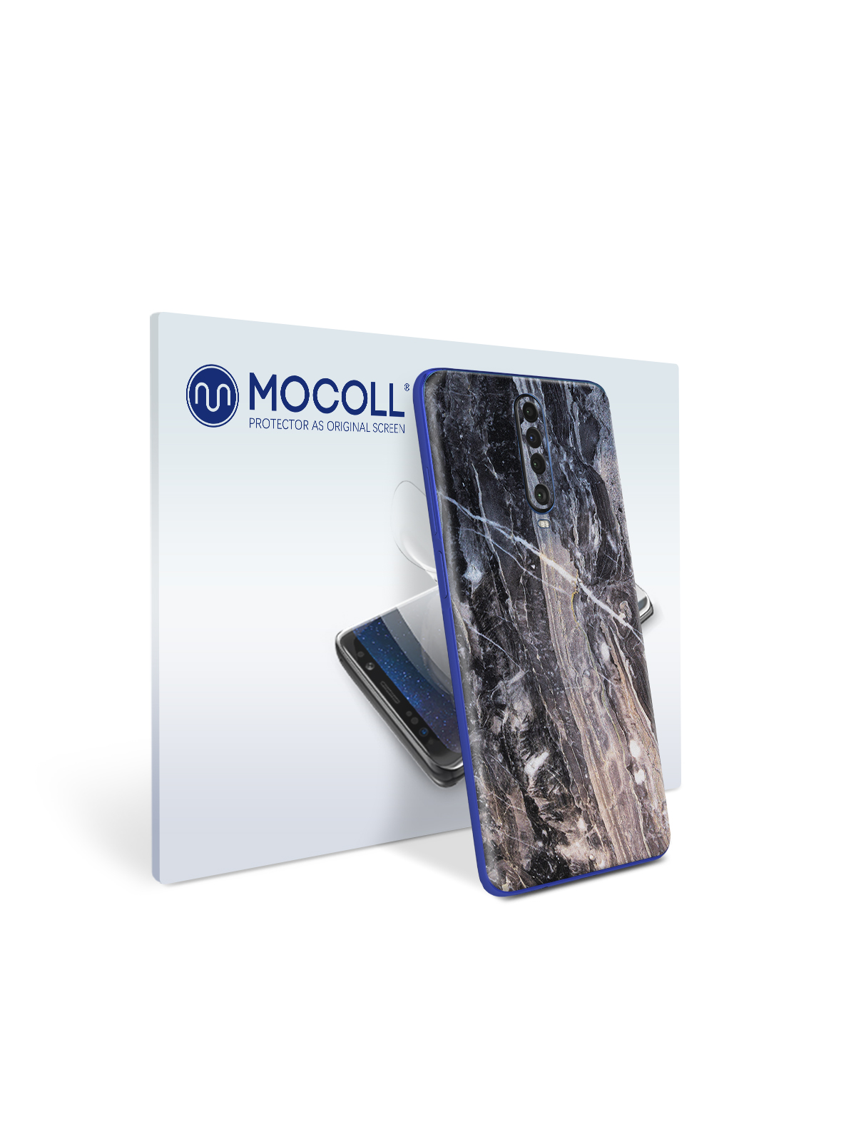 

Пленка защитная MOCOLL для задней панели Xiaomi Poco M2 Камень Серый