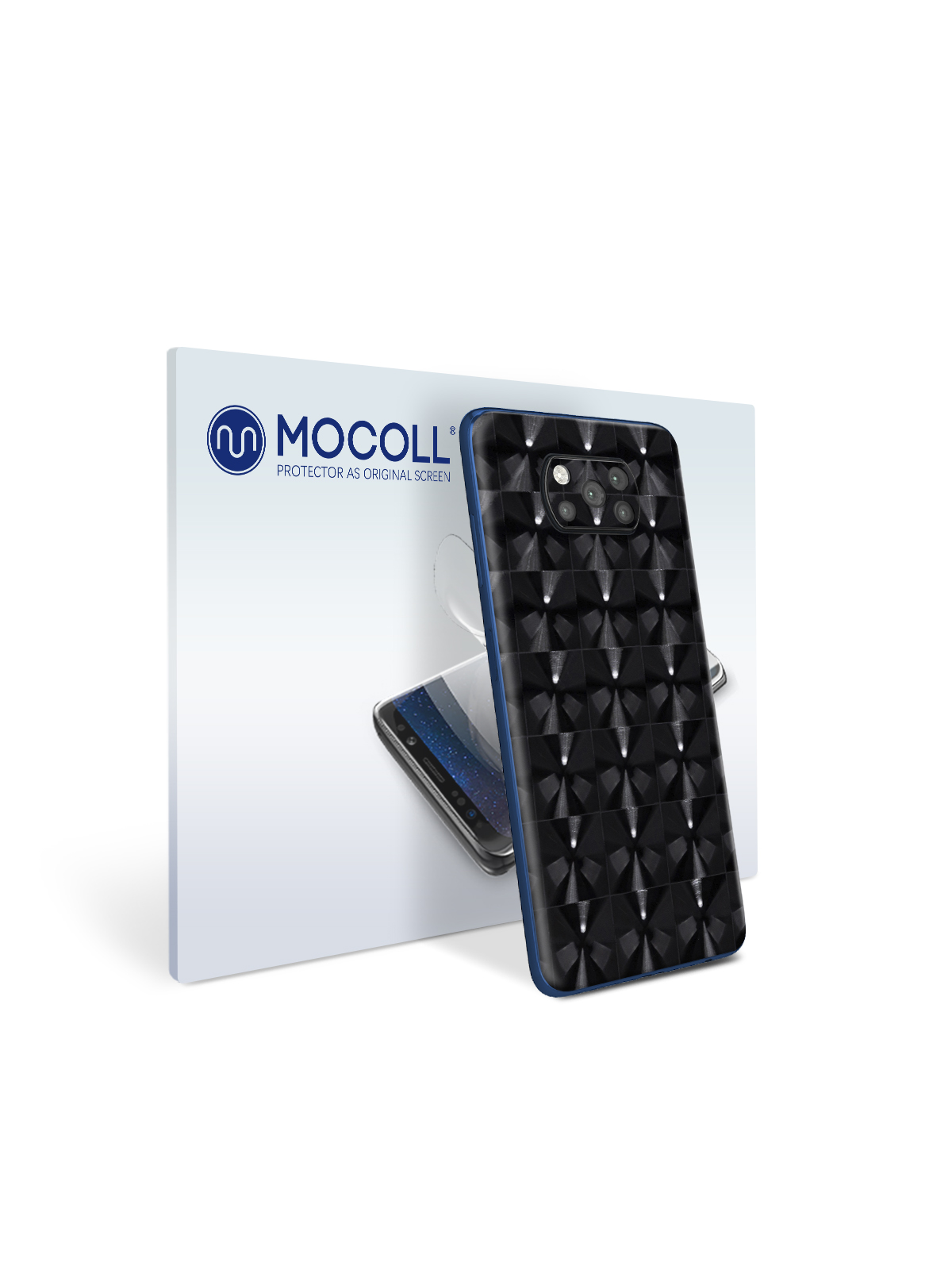 

Пленка защитная MOCOLL для задней панели Xiaomi Poco M3 Кошачий глаз Черный