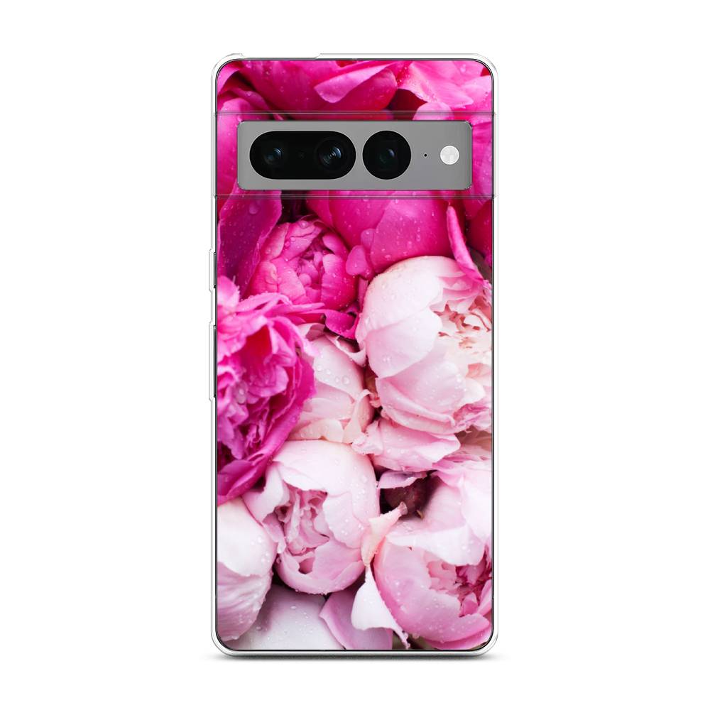 

Чехол Awog на Google Pixel 7 Pro "Пионы розово-белые", Разноцветный