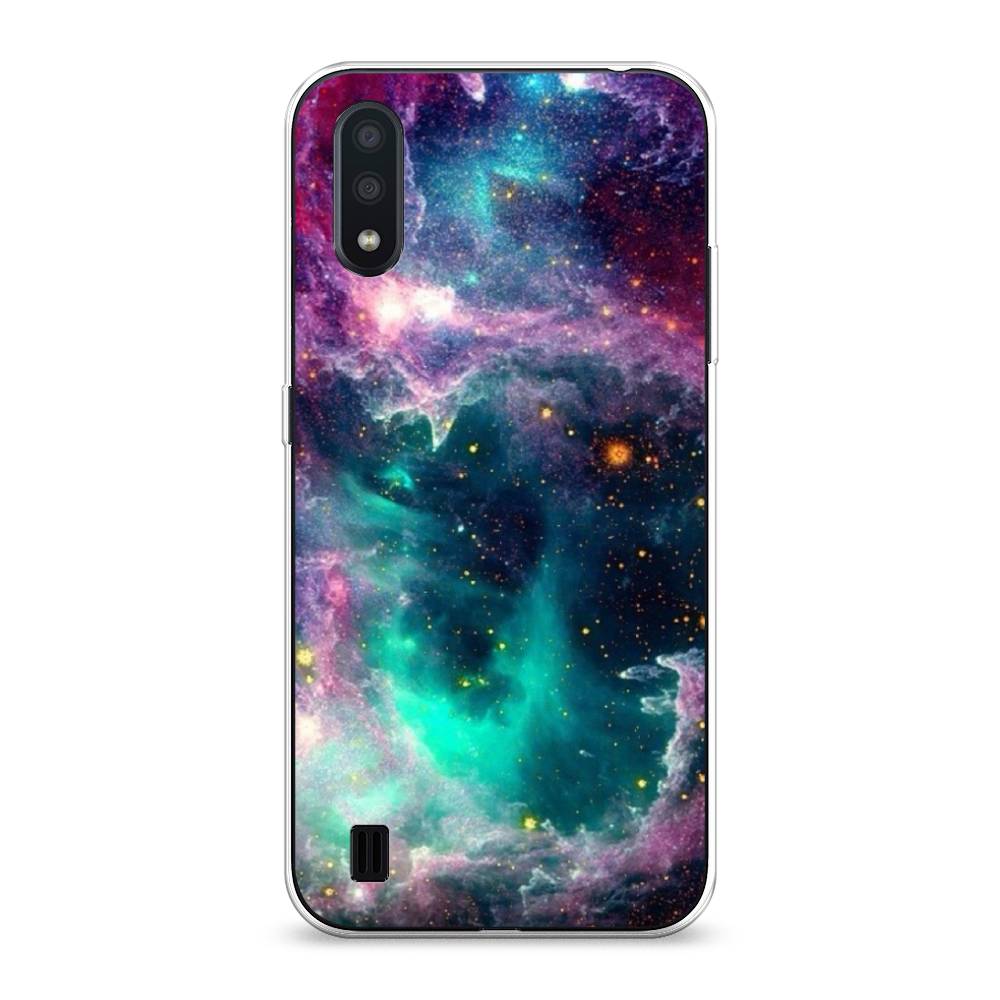 

Чехол для Samsung Galaxy A01 "Звездные облака", Розовый;бежевый, 29550-2