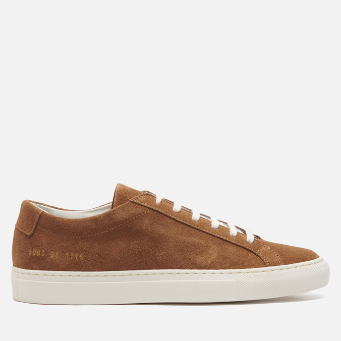 фото Кеды женские common projects achilles low suede коричневые 40 eu