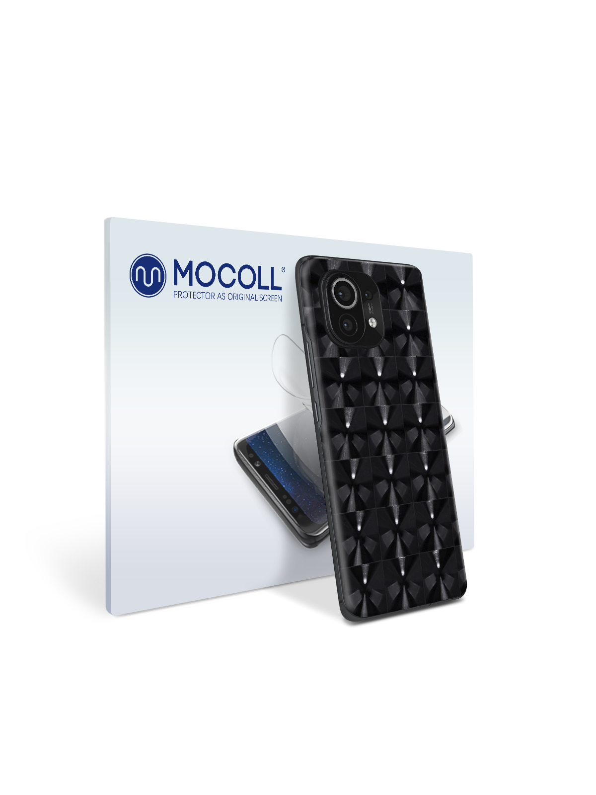 

Пленка защитная MOCOLL для задней панели Xiaomi Mi 11Lite Кошачий глаз Черный