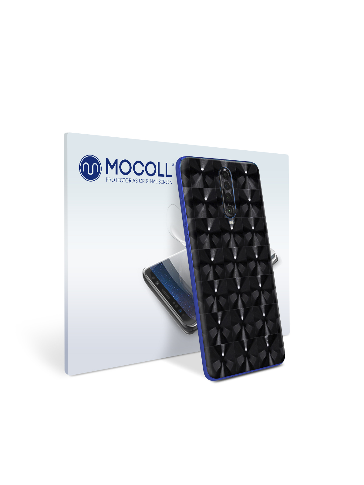 

Пленка защитная MOCOLL для задней панели Xiaomi Poco M2 Кошачий глаз Черный