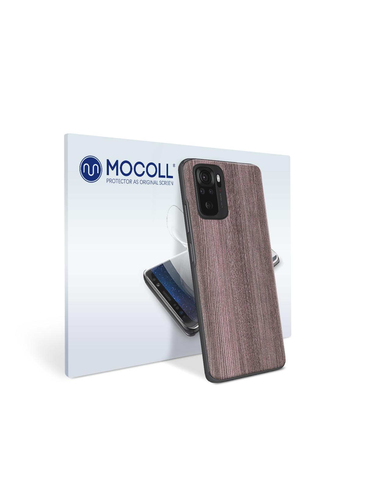 

Пленка защитная MOCOLL для задней панели Xiaomi Redmi Note 10 Дерево Дуб Сонома