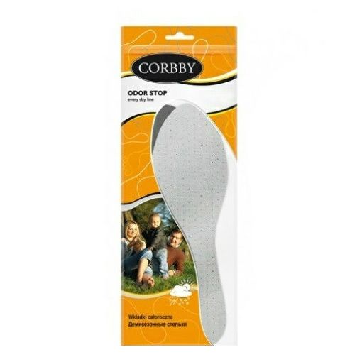 Стельки Corbby Odor Stop с активированным углем демисезонные универсальные р 35-45