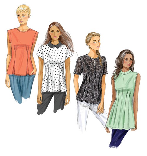 

Выкройка Butterick №5890 — Топ, Туника