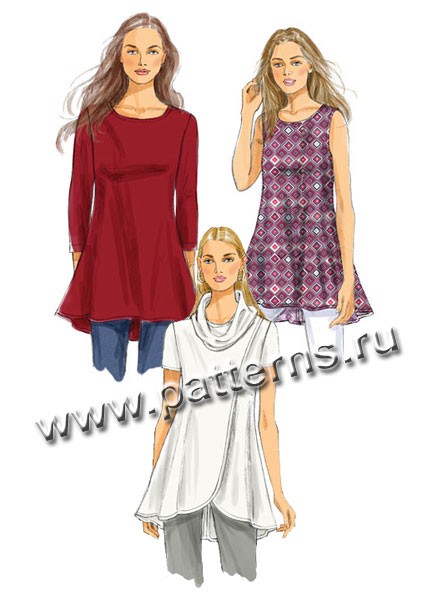 

Выкройка Butterick №5954 — Туника
