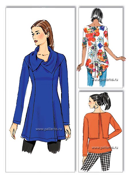 

Выкройка Butterick №6248 — Туника, Пуловер