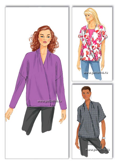 

Выкройка Butterick №6245 — Блузка