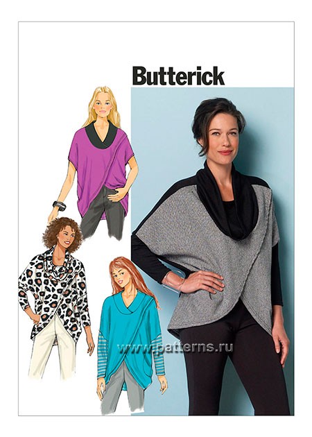 фото Выкройка butterick №6291 — пуловер