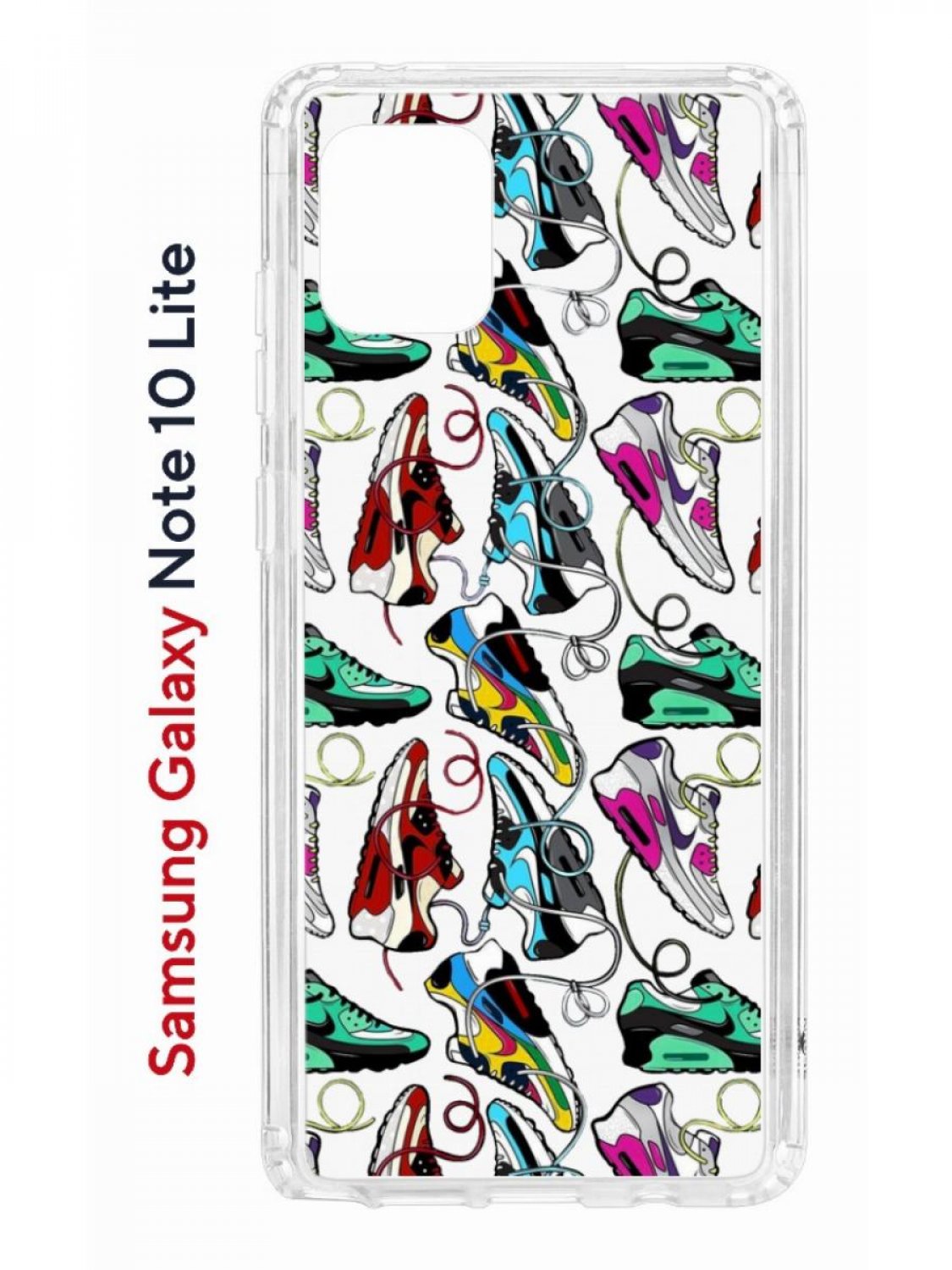 фото Чехол на samsung galaxy note 10 lite kruche print кроссы nike air max противоударный кruче