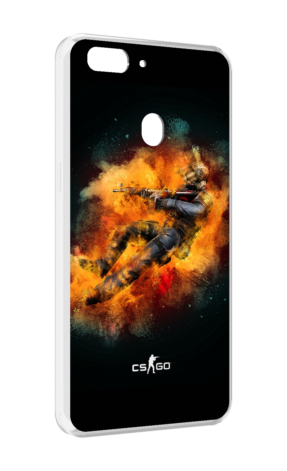 

Чехол MyPads CS-go-Контр-террорист мужской для Oppo Realme 2, Прозрачный, Tocco