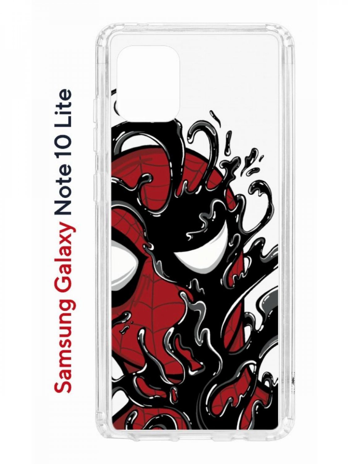 фото Чехол на samsung galaxy note 10 lite kruche print spider-man-venom противоударный бампер кruче