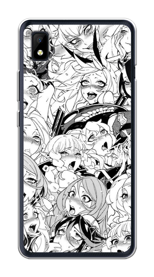 

Чехол на ZTE Blade L210 "Ахегао манга тян", Черный;белый;серый, 134150-1