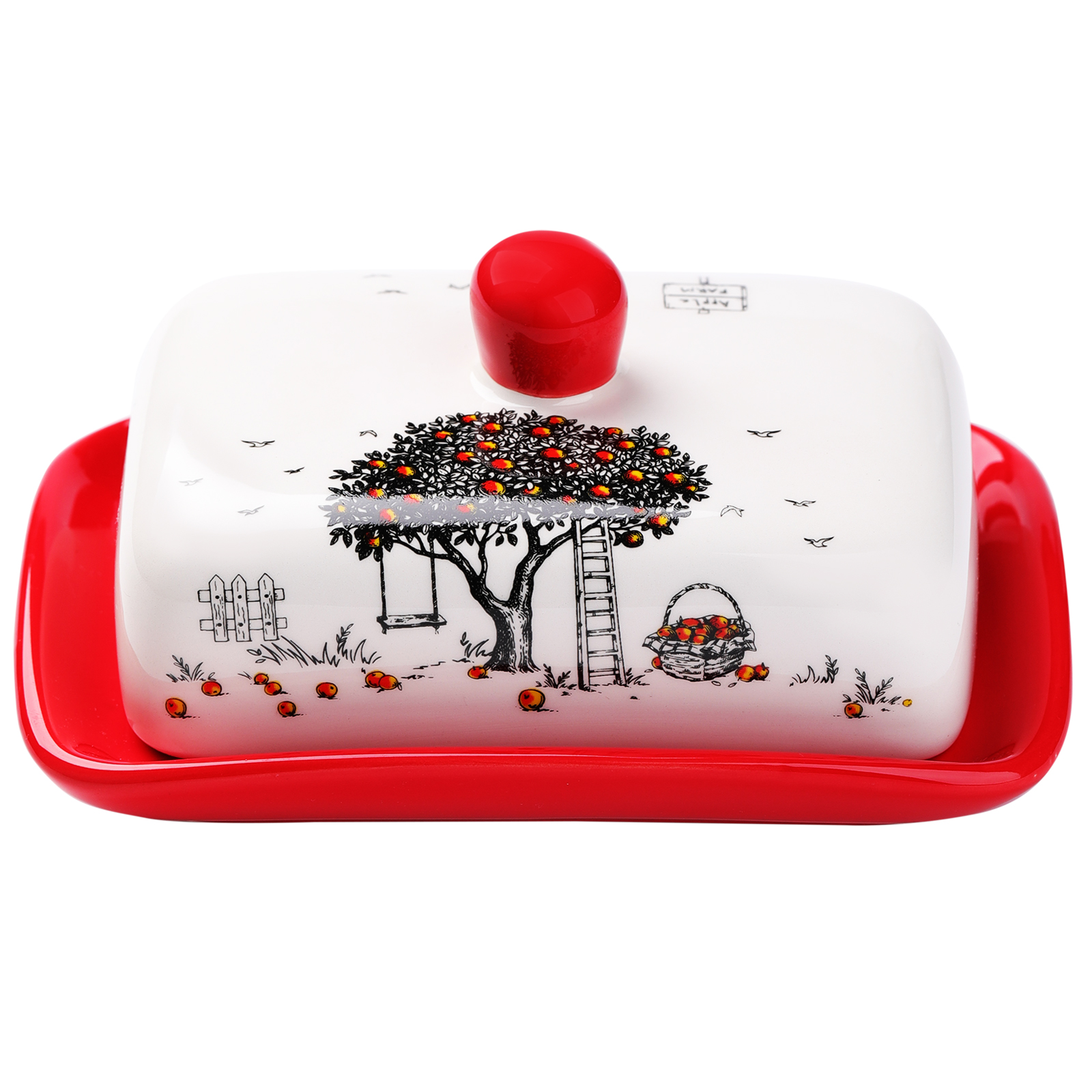 

Масленка Appetite Apple Tree керамика прям 17х12х8см