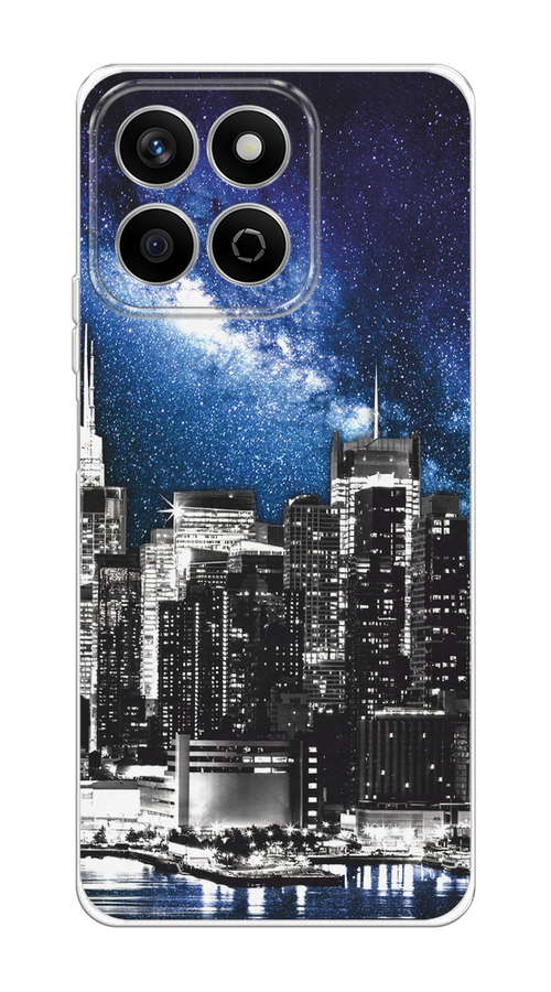 

Чехол на Honor X7c "Космический Нью-Йорк", Синий;серый, 6125250-1