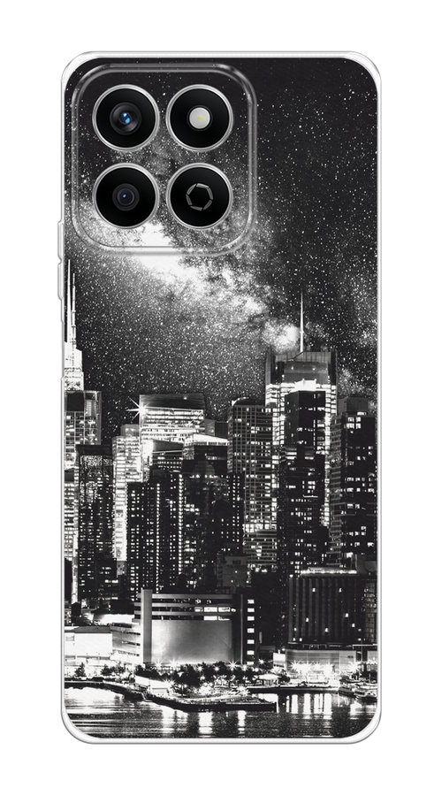 

Чехол на Honor X7c "Ночной Нью-Йорк", Черный;серый;белый, 6125250-1